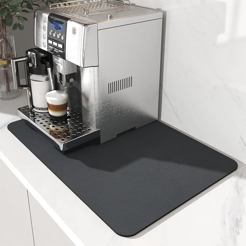 Almofada absorvente para máquina de café, almofada de secagem de prato, barra antiderrapante, almofada de drenagem, banc