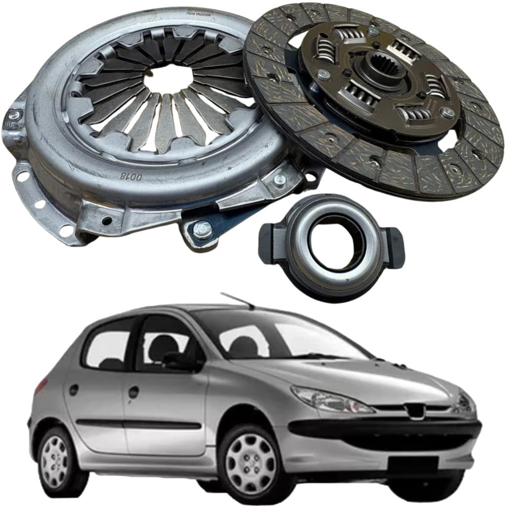 Kit Embreagem ROC para 206 1.0 16V BE4 2001 até 2007 74316