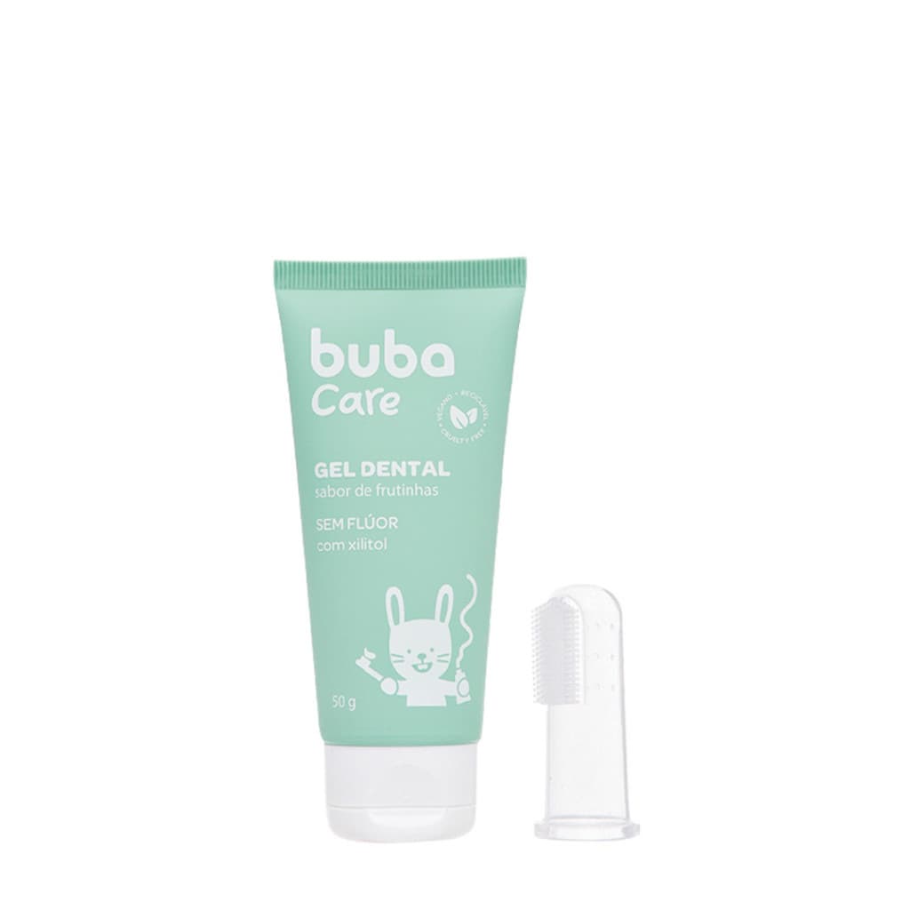 Gel Dental para Bebê Buba Care Sem Flúor Vegano 50g