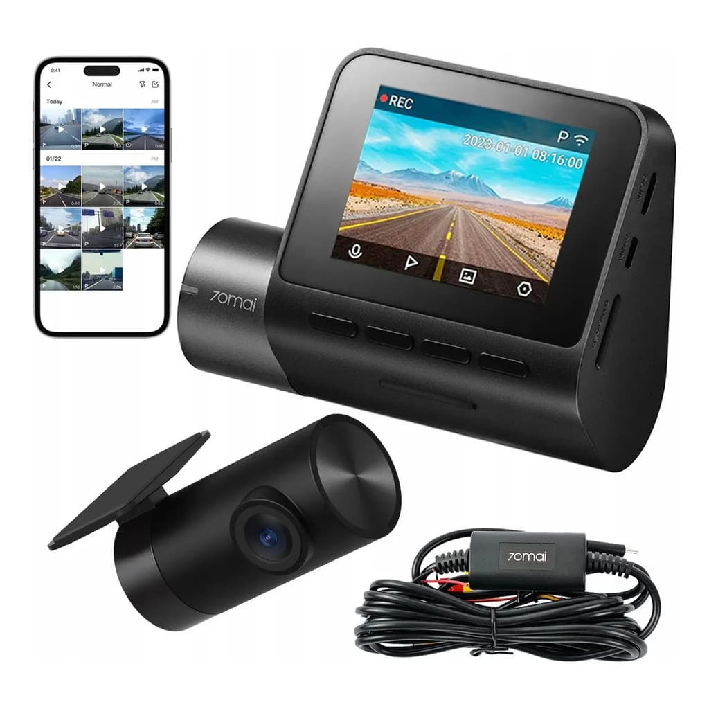 Kit Câmera Veicular Automotiva 70mai P/ Motoristas Uber Taxi