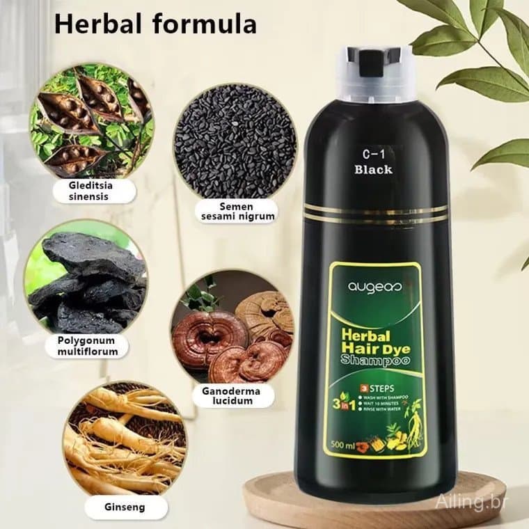 shampoo Sem Enxágue De Alta Qualidade , Adequado Para Cabelos Coloridos , ideal Pretos , Naturais E Orgânicos .