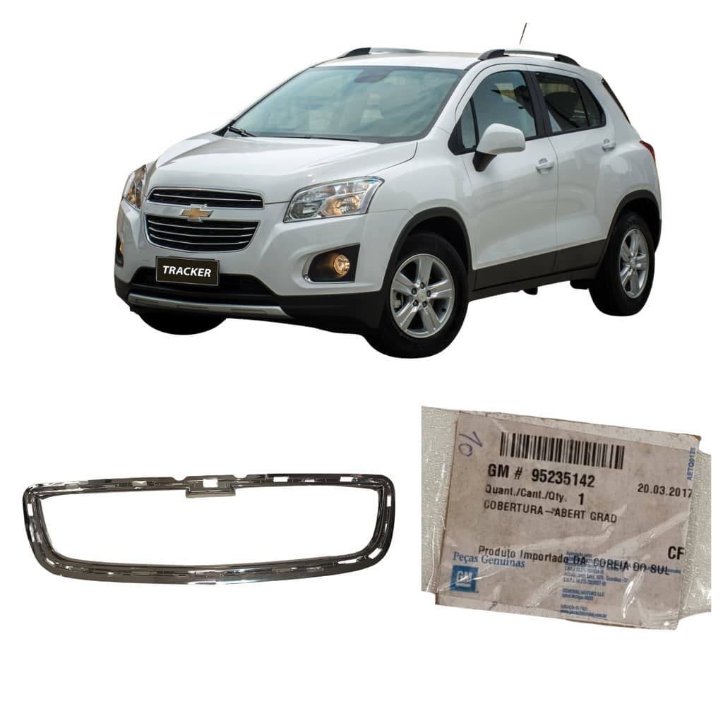 Moldura Grade Cromada Diant Tracker 14/16 GM Orig 95235142