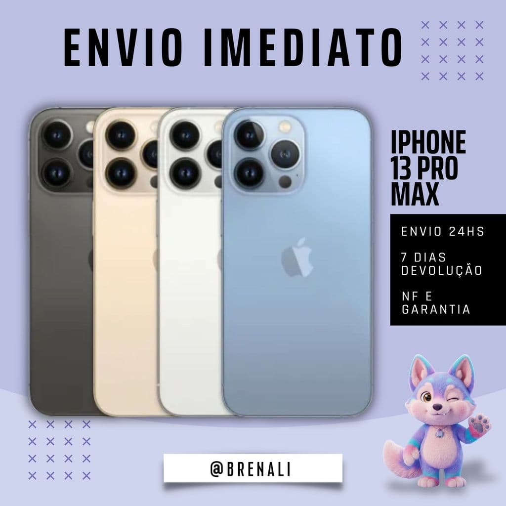 Apple Celular iPhone 13 / Pro / Pro Max 128GB | 256GB Semi-Novo com Garantia NF