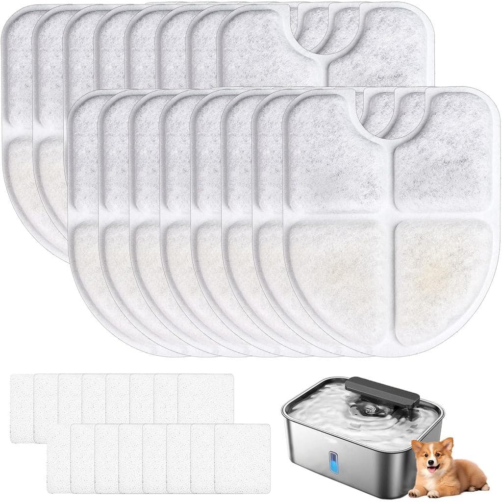 Filtro Para 12L inox Bebedouro Cão NP5313 Newpet - 6 Unidades Branco