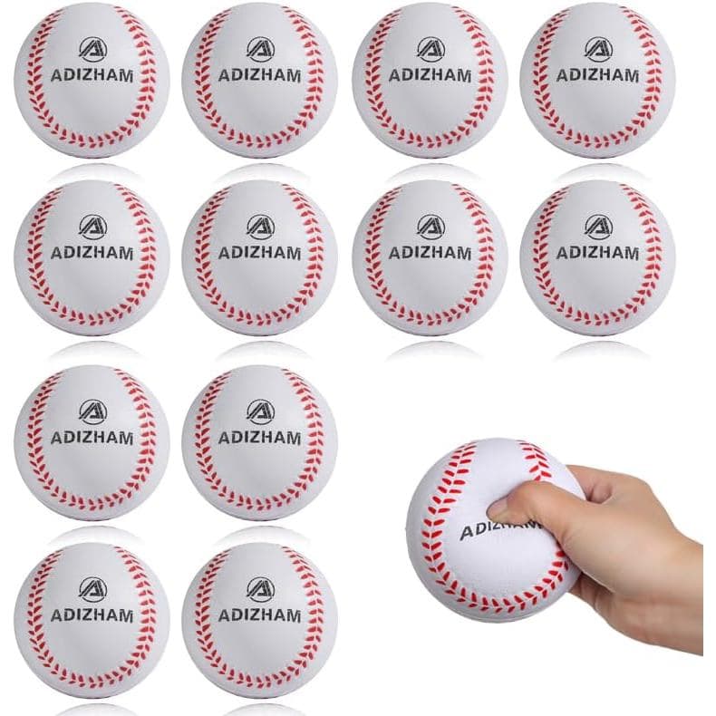Bolas de Beisebol de Espuma - Pacote com 12 Bolas Macias de 9 Polegadas para Treinamento de Jovens Iniciantes - Seguras