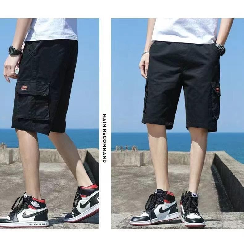 All-Match Casual calças de cinco pontos famosa marca macacão Shorts adolescente solto estudante topo Tenors verão mascul