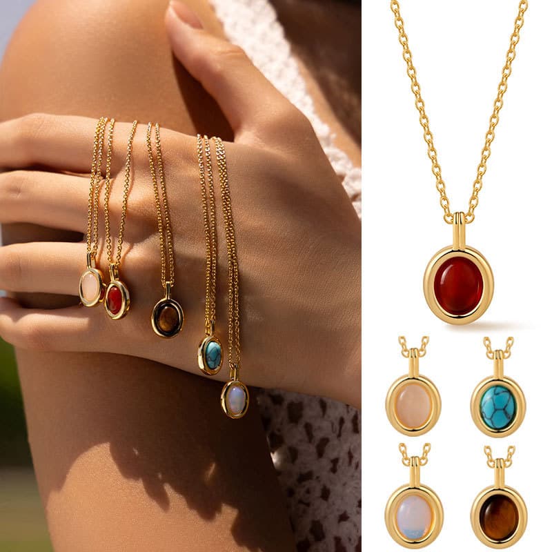Xilang xilang pedra Natural nicho olho de tigre colar luz luxo temperamento turquesa Retro colar High-End jóias