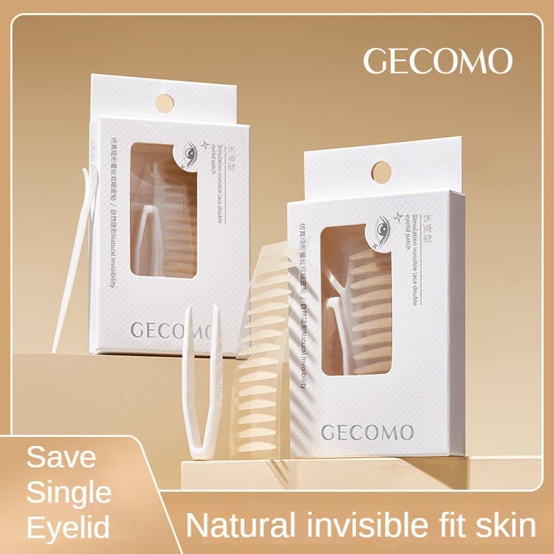 Remendo De Pálpebras Duplas De Renda Invisível Simulada Natural Sem Costura Beleza De Olho Grande Durável Únicas