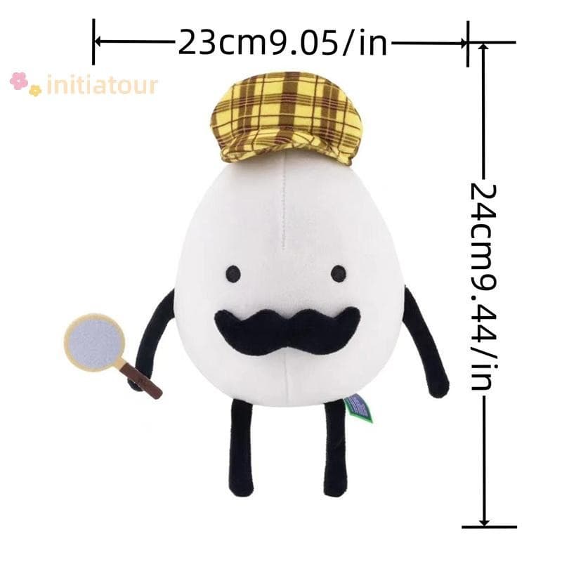 Initiatour Presentes De Aniversário De Natal Detetive Ovo Jogo De Pelúcia Plushies Boneca Dos Desenhos Animados Travesse