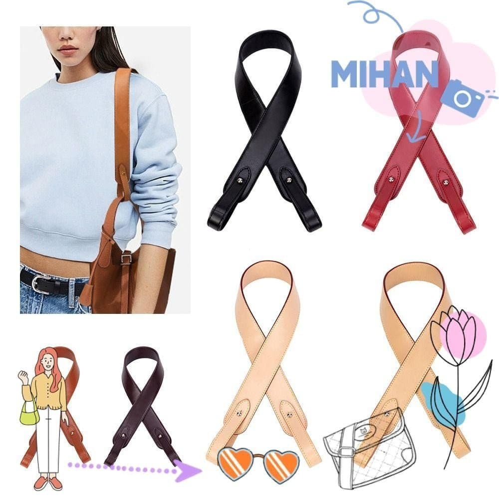 Correias De Bolsa De Couro MH-BEAUTY , Alça Ajustável De Vaca , Alças De Reposição PU