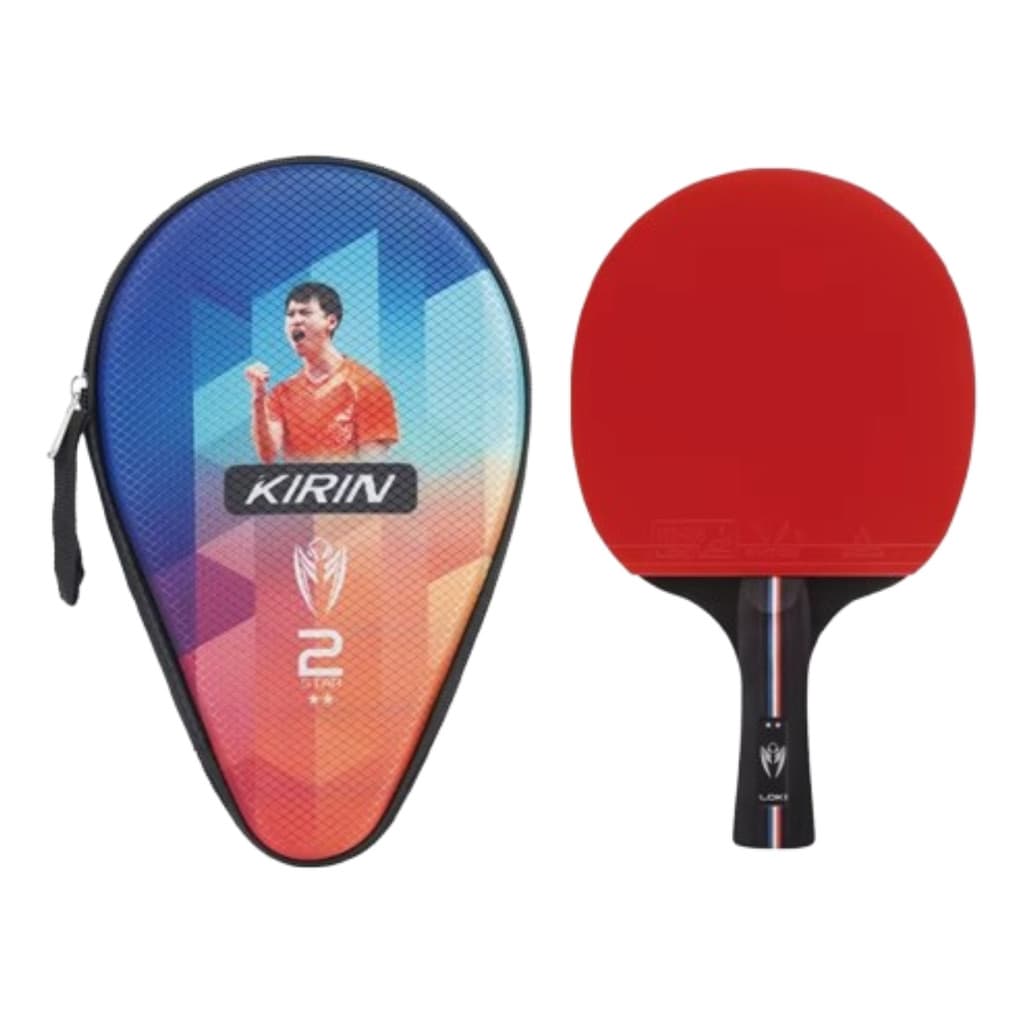 Raquete Ping Pong Classica 2 Estrelas Loki K2 Ittf + Capa