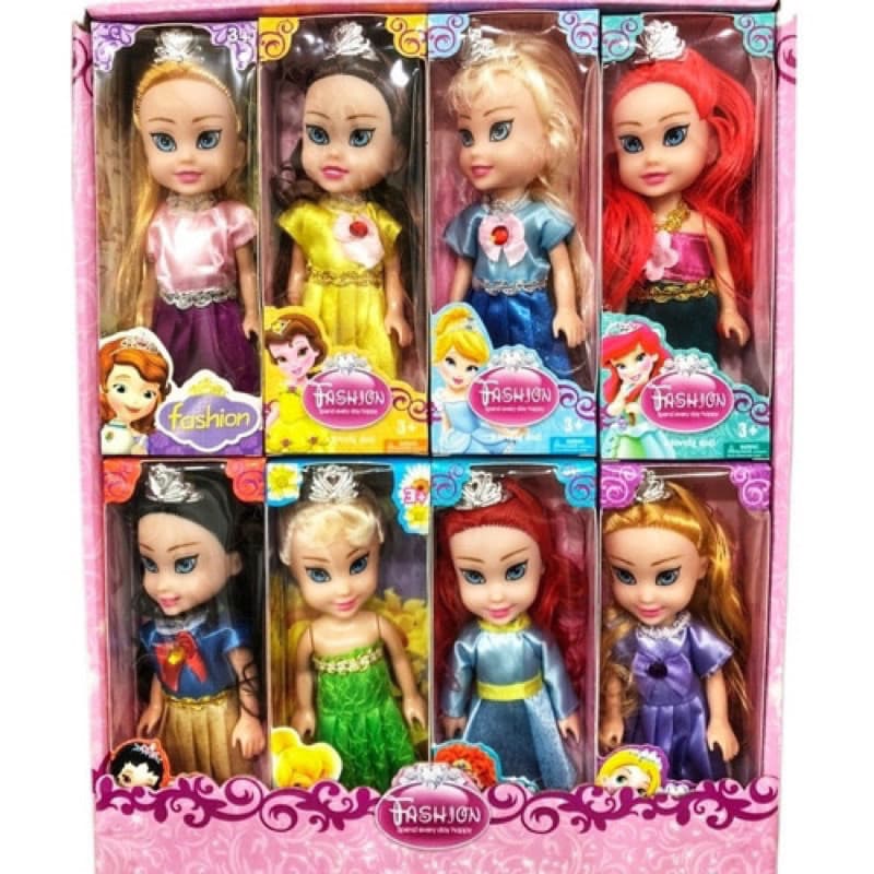 Bonecas Princesas Articulado 16 cm com acesorios pronta entrega brinquedos