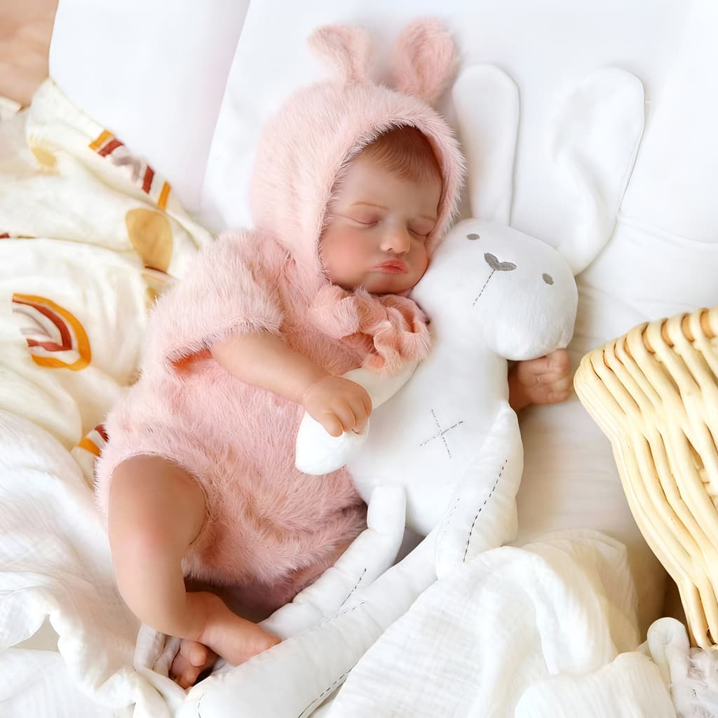 46cm Boneca Bebe Reborn Realista Feminina Dormindo silicone