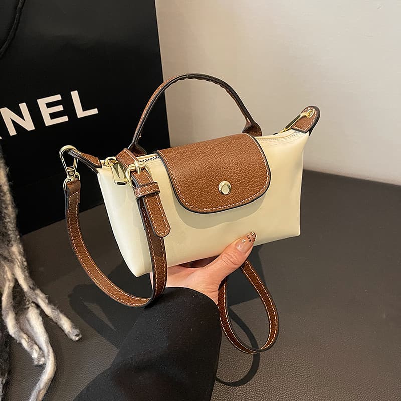 Bolsa mensageiro feminina de Nylon de alta qualidade fofa Mini zíper feminino