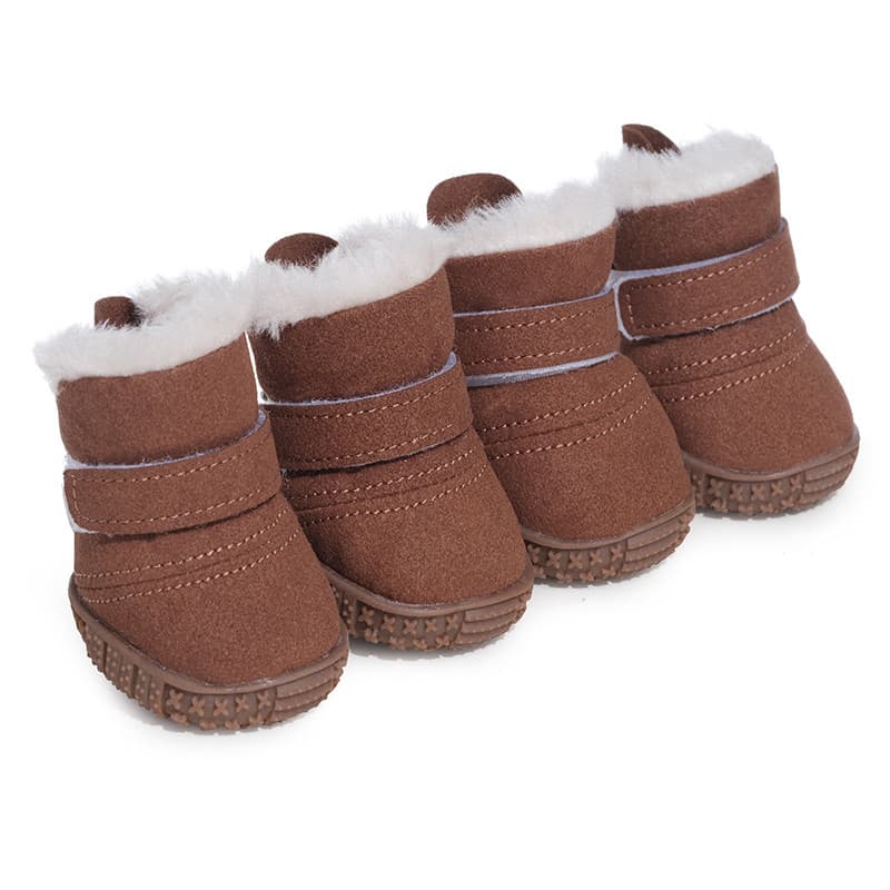 Sapatos para cães outono inverno botas de neve quente Bichon Teddy Corgi pequeno tamanho médio cão sapatos de algodão an