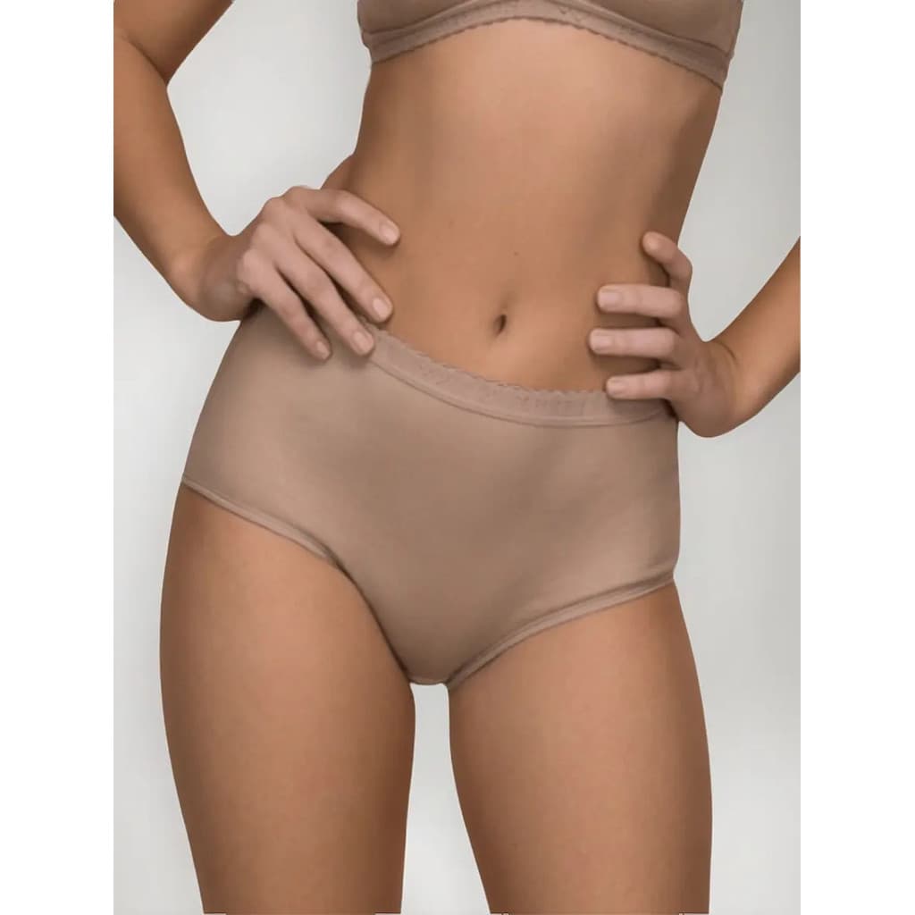 Calcinha Calça Clássica Básica Cotton Demillus 057051 casapaula