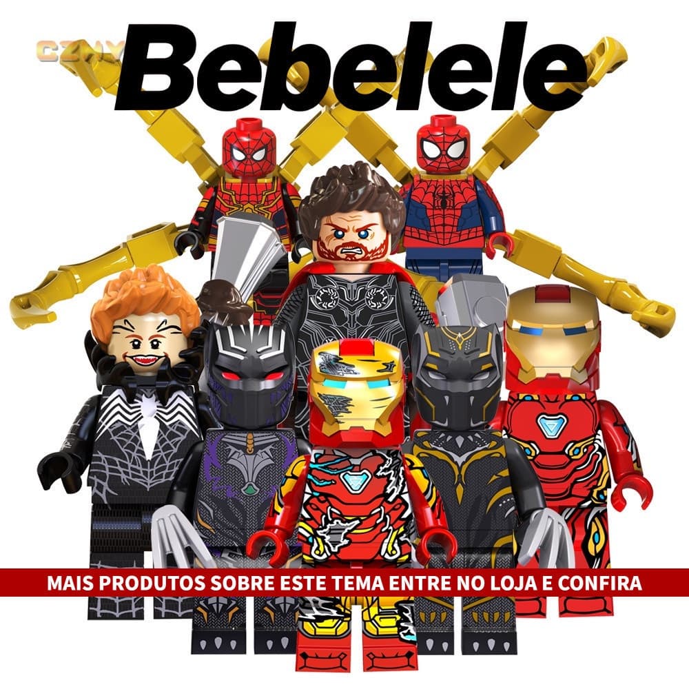 I Love You 3000 Heroes Iron Morgan Stark Pepper Men Filme Blocos De Construção Figuras Brinquedos Infantis Presentes￥331
