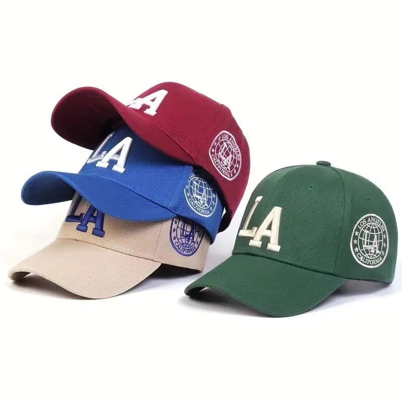 Bonés De Beisebol Unissex LA Letter Bordado Snapback Outdoor Casual Chapéus Protetor Solar Chapéu