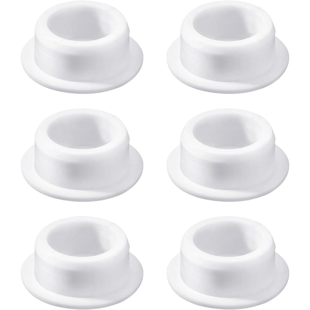 Conjunto de 6 tampas de transbordo para pia de banheiro, tampas de transbordo de silicone para pia, tampas de borracha p