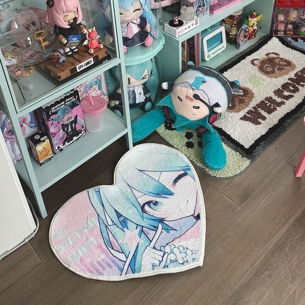 Hatsune Miku tapete amor ins quarto cabeceira decoração tapete doméstico sala de estar cobertor cabeceira foto espelho c