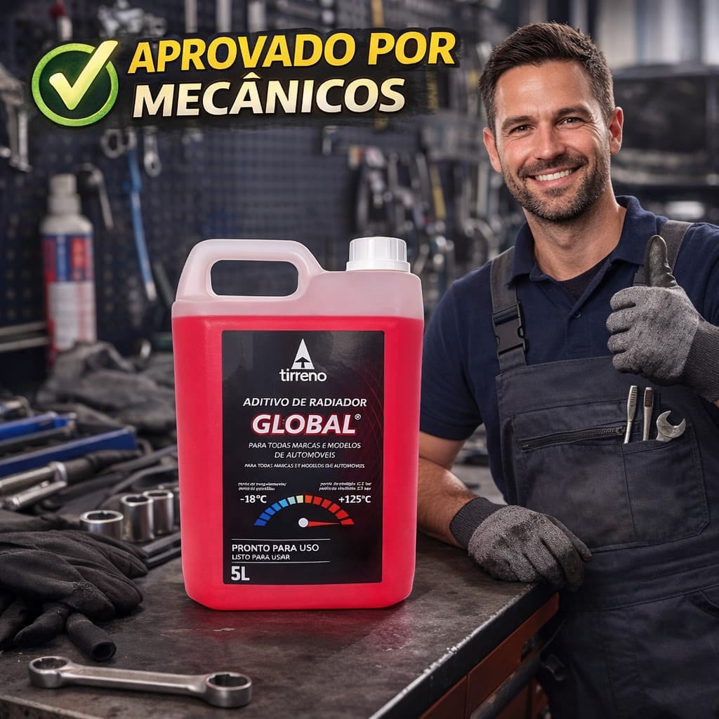 Aditivo Radiador Pronto Uso Rosa Global Tirreno Universal 5l Rosa