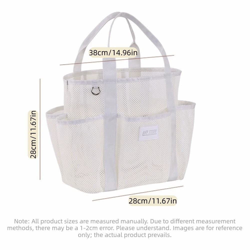 NEEDWAYB Sacola Grande De Praia , Bolsos Multifuncionais Bolsa De Malha Zoning Multinível