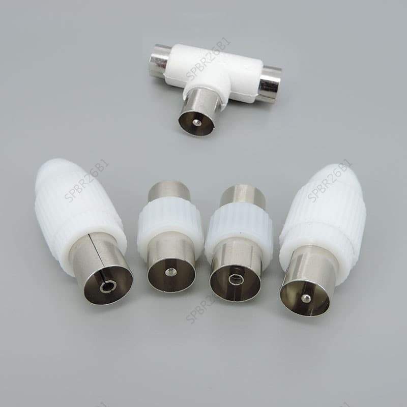 1 Pçs TV Plug Jack Para Antenas Macho E Fêmea RF Coaxial Plugues Adaptador Ângulo Reto Conectores BR26B1