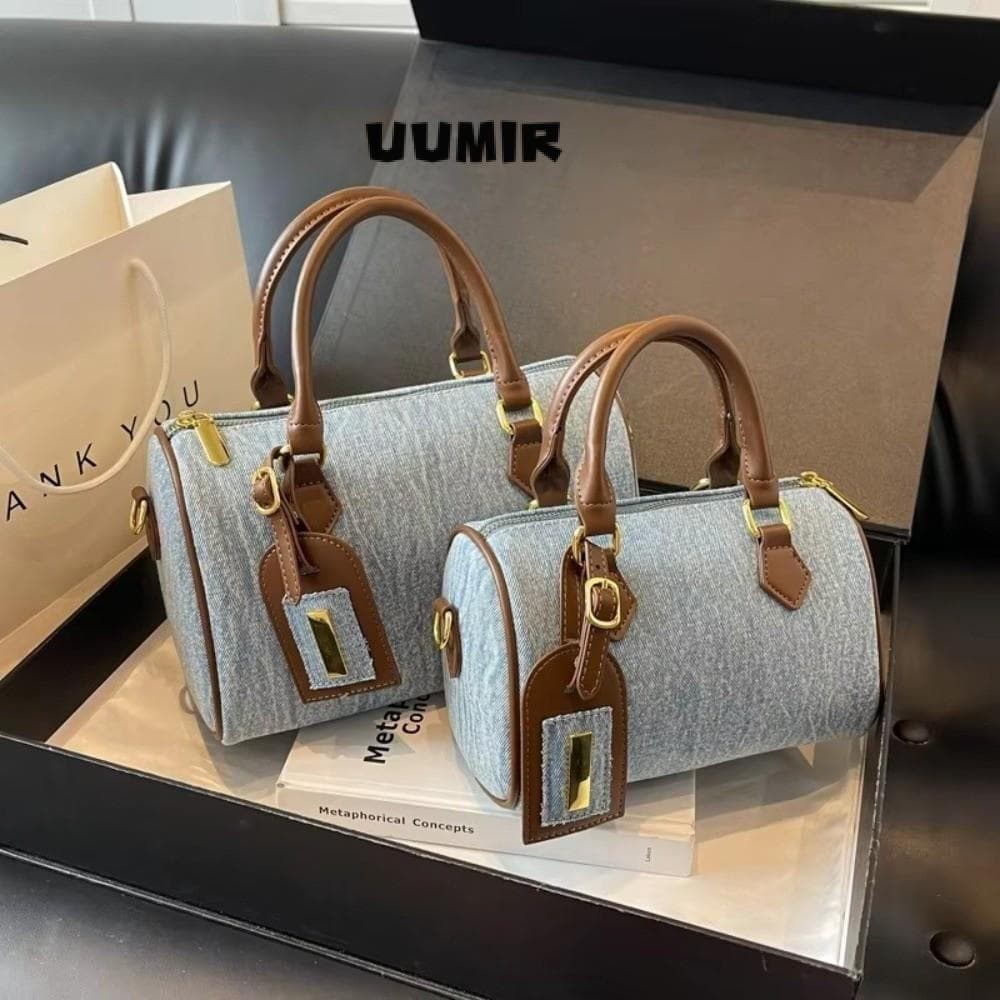 Bolsa Crossbody Com Travesseiro Jeans Umir , De Ombro Casual Retrô Mensageiro Versátil De Grande Capacidade