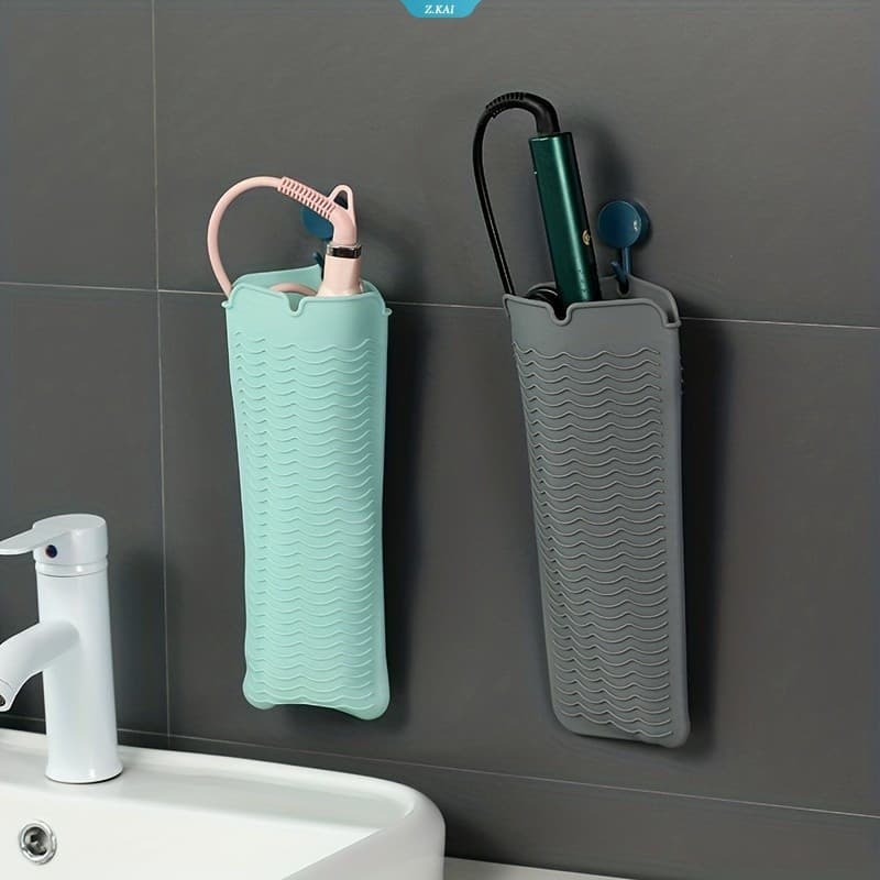 Bolsa Resistente Ao Calor Da Esteira Do Silicone Almofada Isolação Térmica Para O Ferro Liso , Ferramentas Quentes Cabel