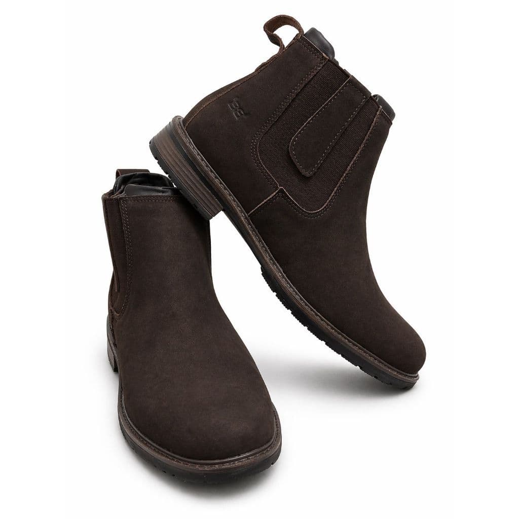 Botina Country Brahman Boots Couro Legítimo Rodeio Sola Tratorada Conforto Extremo Alta Durabilidade