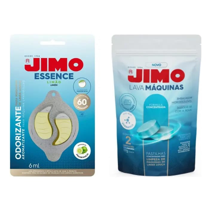 Kit Jimo Pastilha Limpa Lava Louça + Jimo Essence Odorizador