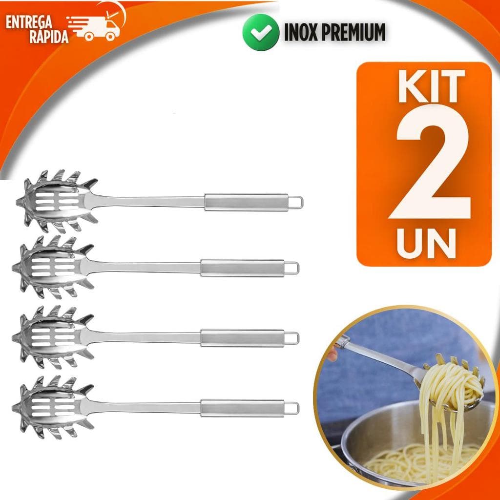 Kit 02 Unidades Pegador de Massa Inox Premium Cozinha Profissional e Doméstica