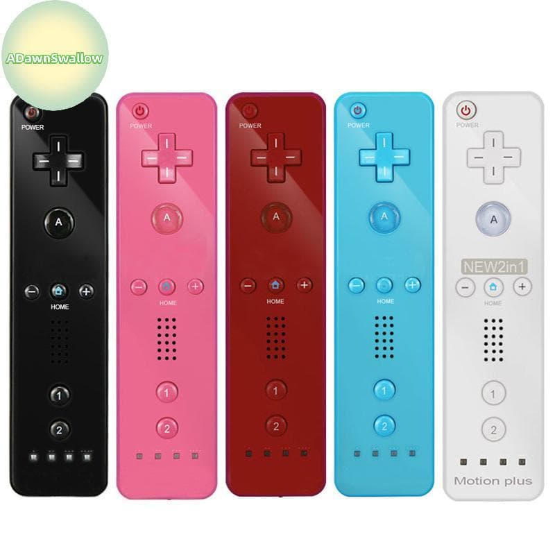 Controle Remoto Wii Sem Fio Motion Plus Integrado Joystick Joypad Compatível Nintendo Wii Wii U BR