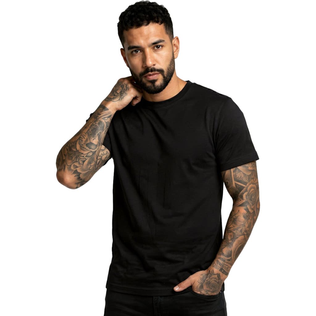 Camiseta Básica 100% Algodão Masculina Feminina Slim Confortável Casual Academia e Dia a Dia
