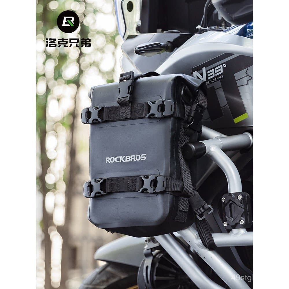 Bolsa para Barra de Proteção de Motocicleta Rock Brothers, Bolsa Lateral para Para-choque, Bolsa Suspensa Impermeável, B