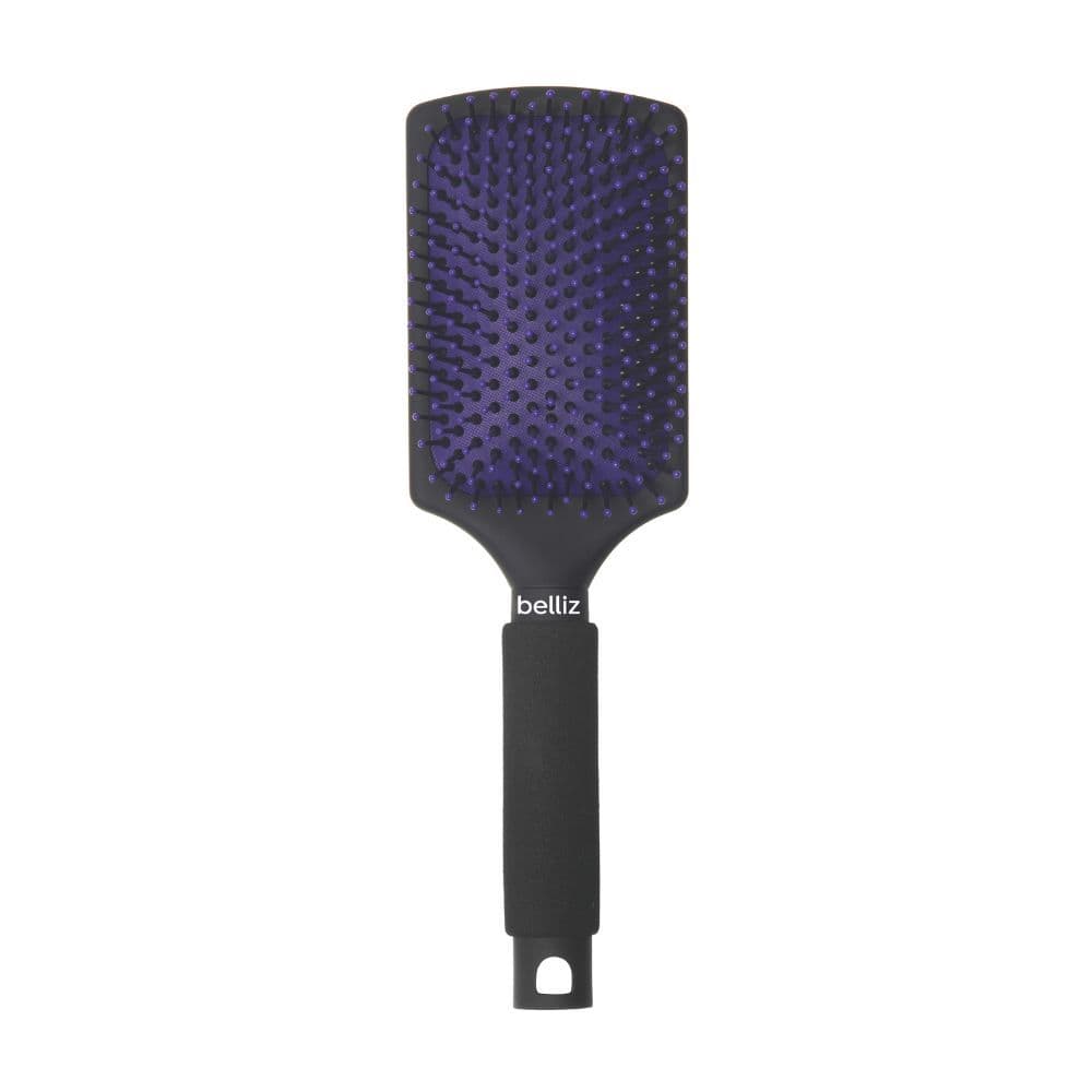 Escova de Cabelo Belliz Black Ion Raquete Anti Frizz