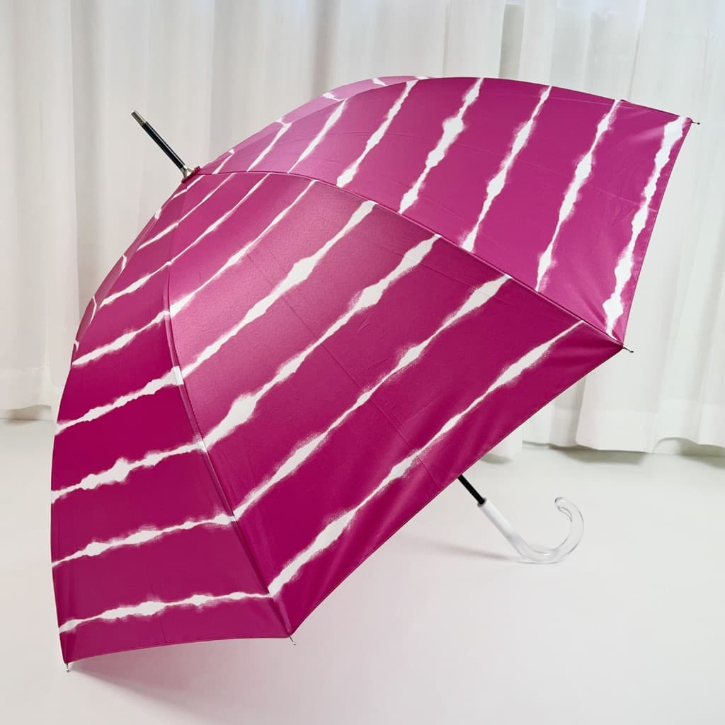 Comércio exterior Retro rosa vermelho listrado semiautomático alça de cristal adulto estudante portátil à prova de vento