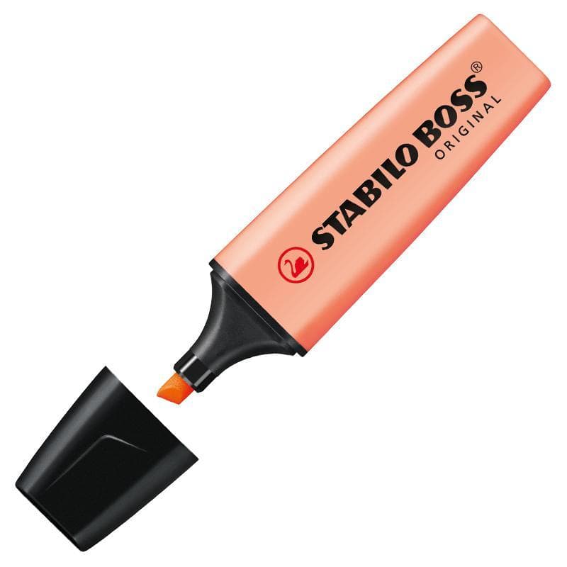 Pincel marca texto Boss Pastel Pêssego 70/126 Stabilo