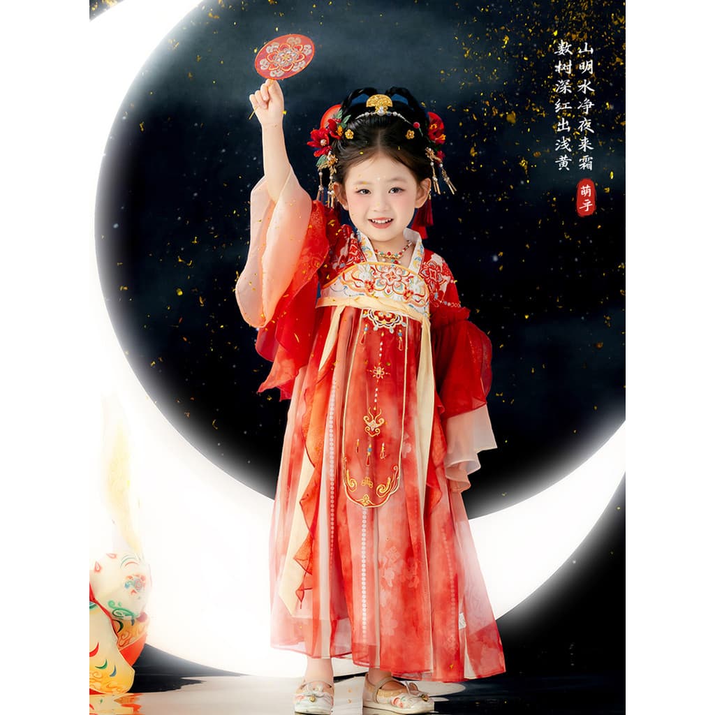 Hanfu meninas 2026 novo estilo crianças primavera antigo High-End saia de fadas traje do bebê vestido Original Tang tern
