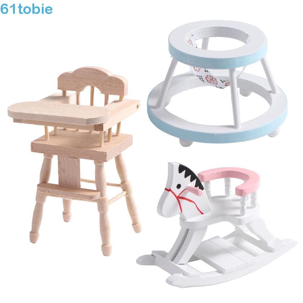 Modelo De Cadeira De Jantar De Simulação TOBIE , Brinquedo De Cavalo Para Casa De Bonecas 1 : 12 ,