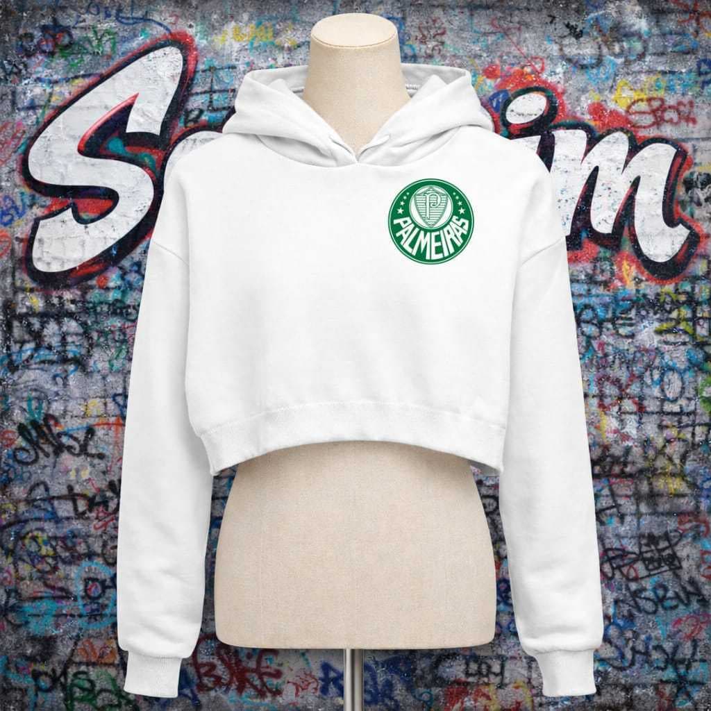 Cropped Moletom Pc Feminino Com Capuz Promoção Feminina