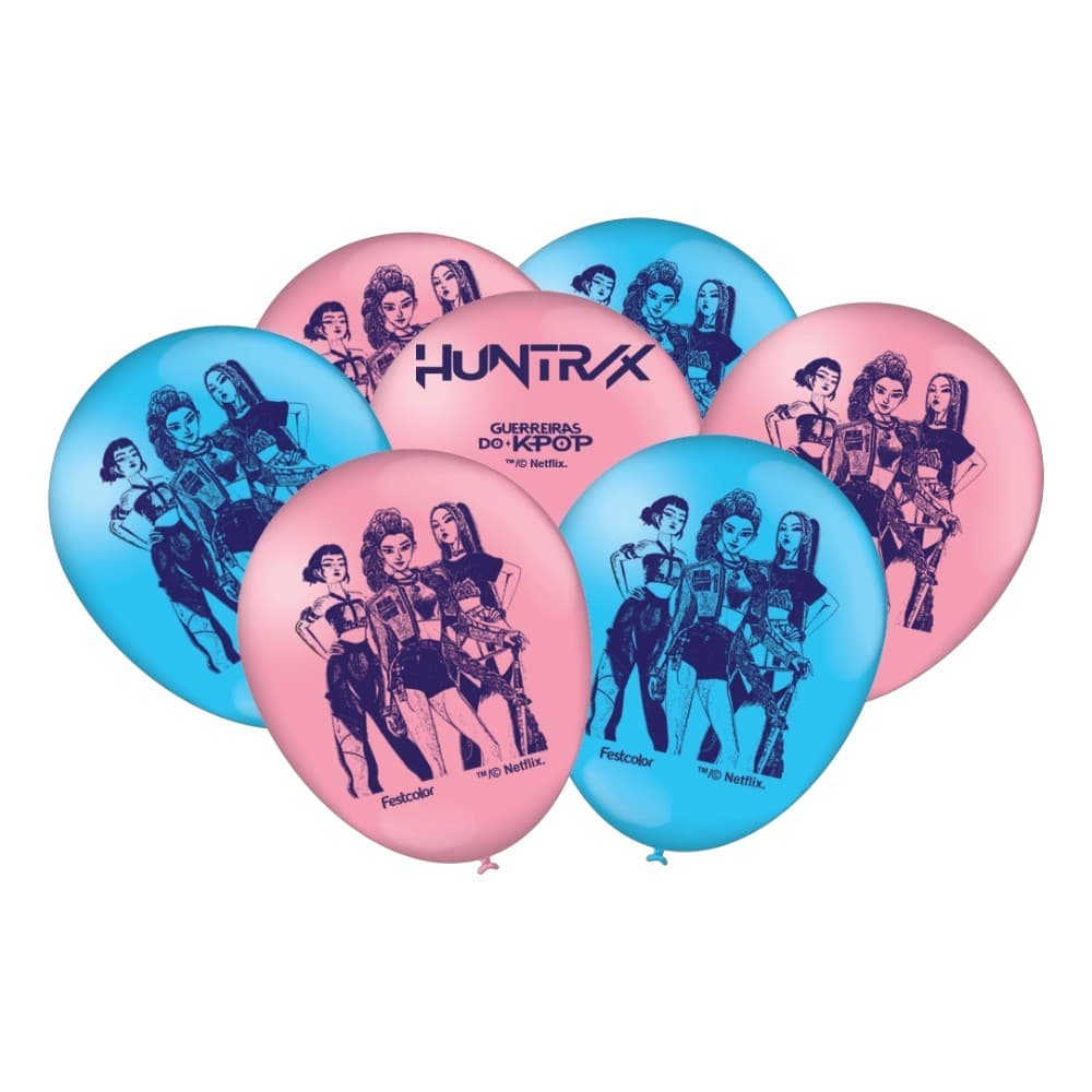 Balão Decorativo Guerreiras do K-POP Festcolor – 25 Un (9")