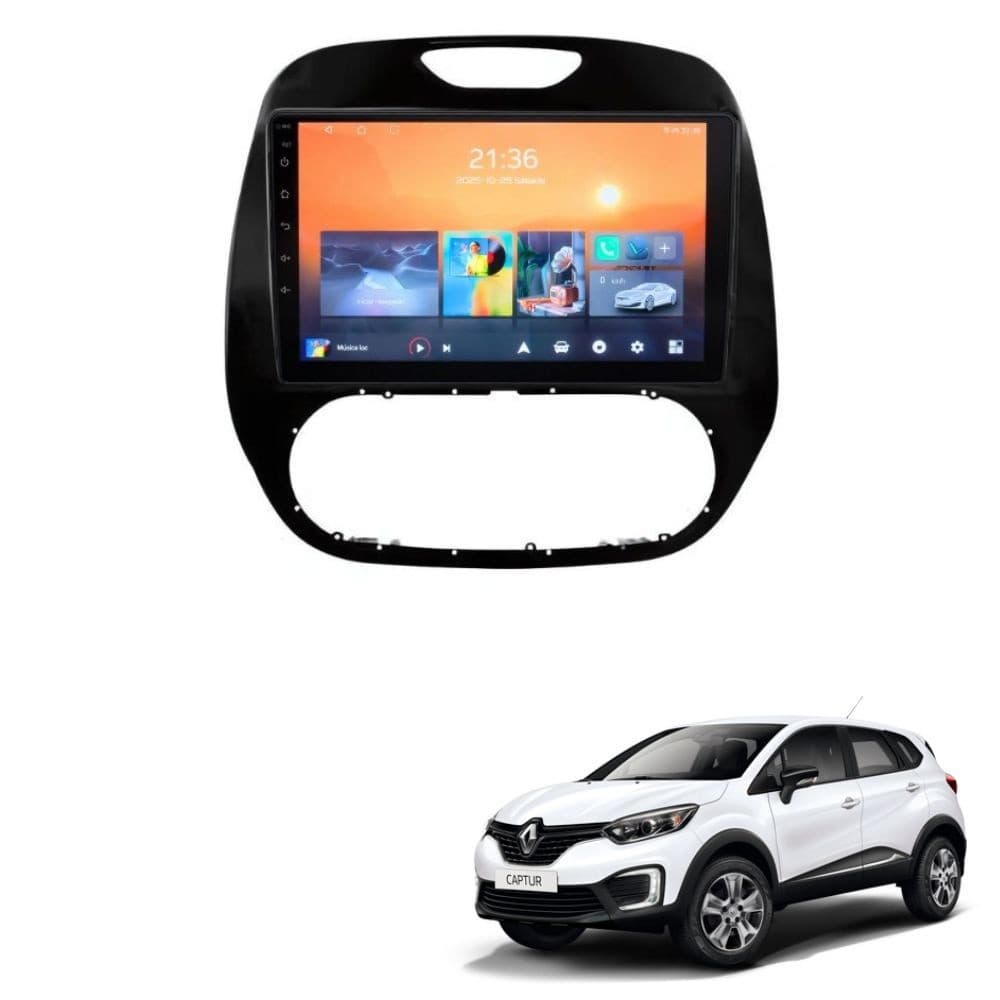 Kit Multimídia 9" Adak 2+64Gb Quadcore Renault Captur 17/20