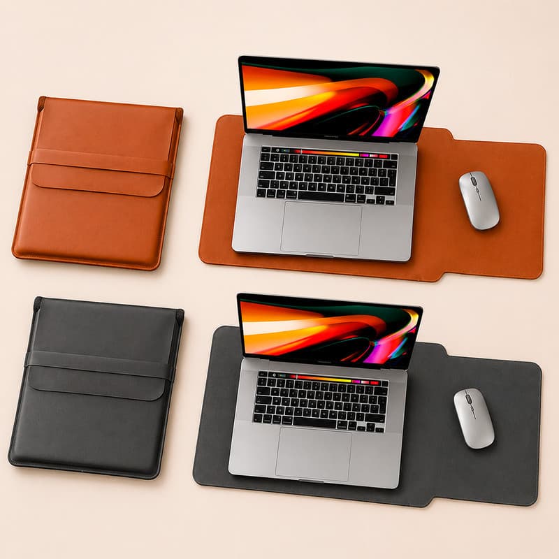 Case Bolsa Notebook MacBook 2 em 1 Mouse Pad Integrado Sintético Sofisticado Garanta Já
