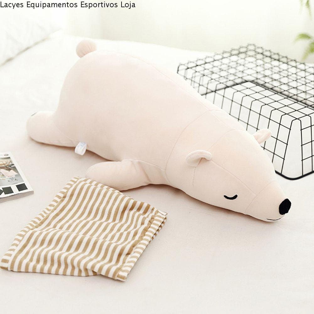 LACYES Urso Polar Boneca De Pelúcia Crianças Brinquedo Kawaii Animal Bonecas Super Macio Sono Travesseiro Dos Desenhos A