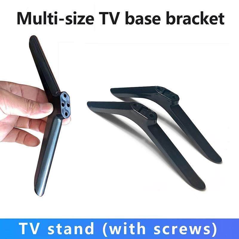 1 Par De Base De TV Suporte De Mesa Pernas Pedestal Substituição Montagem Perna De Plástico Pés Universais CO KBKP