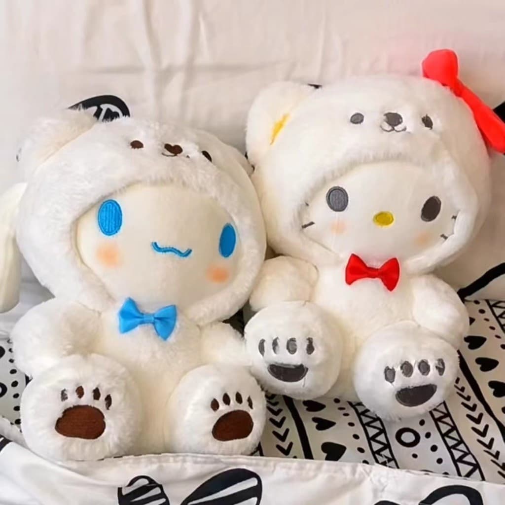 Boneca de pelúcia Hello Kitty Cat Kuromi Canela Roll