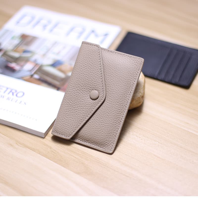 2022 novo estilo titular do cartão masculino feminino moda couro genuíno Ultra-fino pequeno High-End luz estilo fino Min