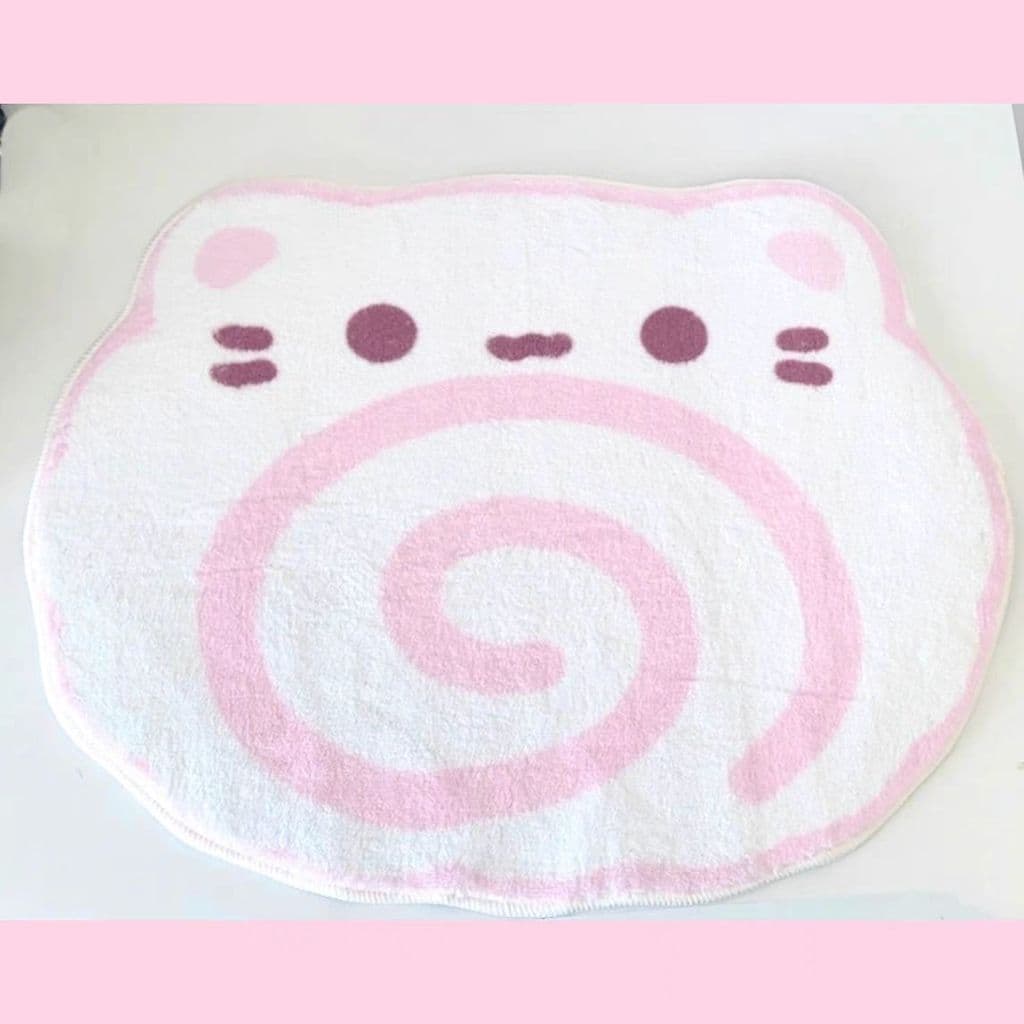Placa de peixe Meow tapete estilo menina bonito macio bonito casa imitação Cashmere tapete cabeceira tapete mesa café co