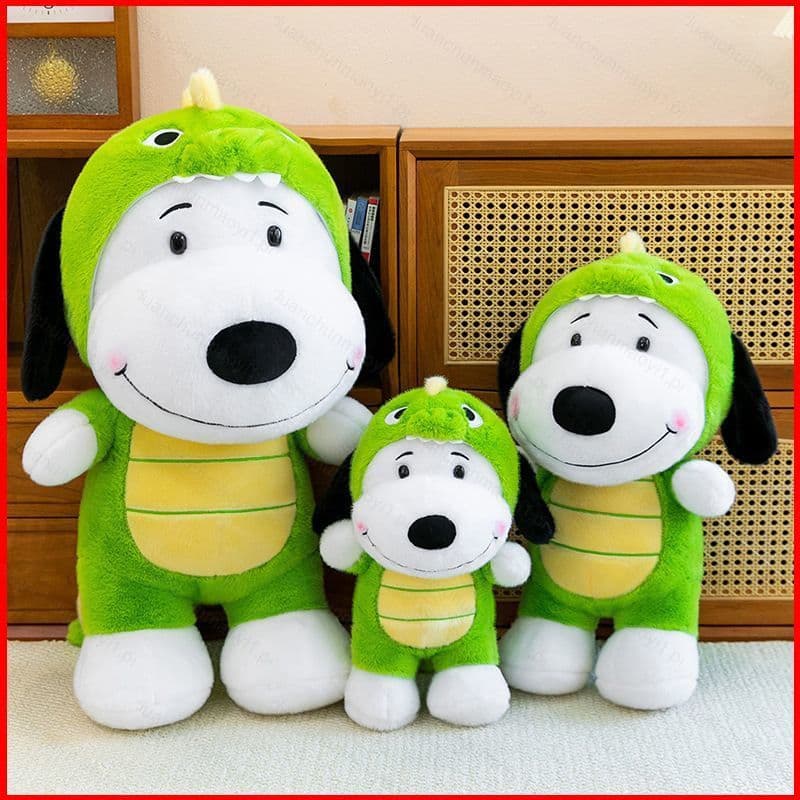 DC1 Snoopy Plushie Dinossauro Fofo Virou Filhote De Cachorro Pelúcia Algodão Companheiro Boneca Travesseiro De Macio